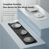 15W 3 In 1 Magnetic Wireless Charger - White