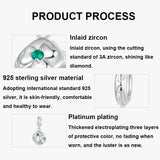 925 Sterling Silver Platinum Plated Lucky Clover Dice Bracelet