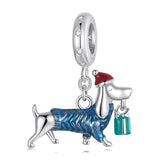 925 Sterling Silver Dachshund Pendant Animal Beads