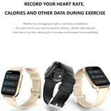 1.83 Inch Bt5.2 Smart Sport Watch Support Sleep / Heart Rate / Blood Oxygen / Temperature / Heart Sugar / Blood Pressure Health Monitor - Black