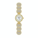 Diamond-inlaid Women Chain Watch - Elegant Accessory - Gold