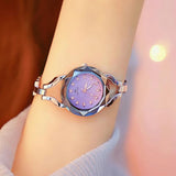 Sparkling Aurora Star Diamond Chain Watch for Women - Silver