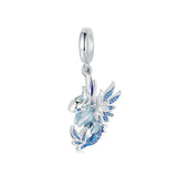 925 Sterling Silver Dragon Pendant Beads
