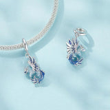 925 Sterling Silver Dragon Pendant Beads