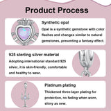 925 Sterling Silver Retro Pattern Candlestick Pendant In