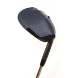 Leather Golf Club Cover Protective Cap For Clubs - Black
