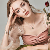 925 Sterling Silver Surprise Love Pendant For Diy Bracelets & Necklaces - Pink