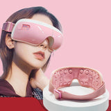 Adjustable Eye Massager With Hot Compress Black - Black