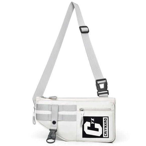 Large Sports Shoulder Bag With Multiple Pockets 2502 - Beige