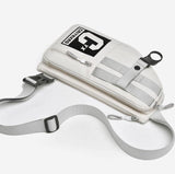 Large Sports Shoulder Bag With Multiple Pockets 2502 - Beige