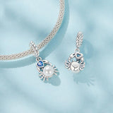 925 Sterling Silver Adorable Crab Pendant