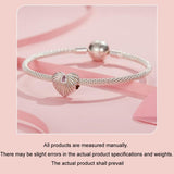 925 Sterling Silver Diy Love Beads & Platinum