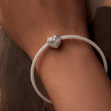 925 Sterling Silver Diy Love Beads & Platinum