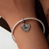 925 Sterling Silver Love Heart Diy Beads