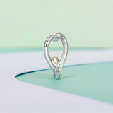 925 Sterling Silver Dachshund Bead Animal Accessory