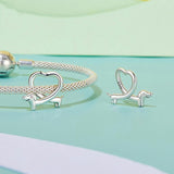 925 Sterling Silver Dachshund Bead Animal Accessory