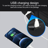 18 Inch Waterproof Double Shoulder Backpack With Usb Black