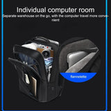 18 Inch Waterproof Double Shoulder Backpack With Usb Black