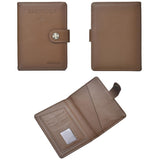 Multi Functional Passport Case With Buckle Dibaoleiou Pu Leather - Brown