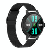 Smart Steel Watch With Colour Screen - Cf90 - Black