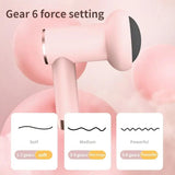 5-Head Handheld Massage Gun For Fat Pushing - Pink