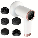 5-Head Handheld Massage Gun For Fat Pushing - Pink