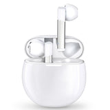 Wireless Tws 5.0 Earbuds with 650mah Charging Case & Language Wakeup - White