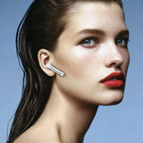 Wireless Tws 5.0 Earbuds with 650mah Charging Case & Language Wakeup - White