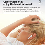 Wireless Tws 5.0 Earbuds with 650mah Charging Case & Language Wakeup - White