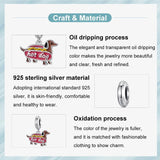 925 Sterling Silver Dachshund Pendant Animal Beads