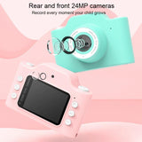 Fun Cartoon Digital Camera for Kids - 24mp Wifi Educational Toys - Pink