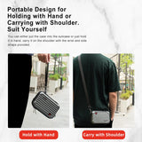 18.5 x 11.5 x 6cm Small Organizer Bag for Sports Camera Accessories - Deep Gray