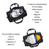 20 Inch Waterproof Foldable Travel Handbag - Black
