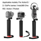 Action Camera Handle Floating Rod for Gopro Hero 11 and 360 one Rs