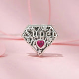 925 Sterling Silver Super Mom Diy Beaded Jewelry