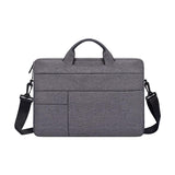 14.1-15.4 Inch Portable Laptop Shoulder Bag in Oxford Cloth & Nylon - Navy Blue