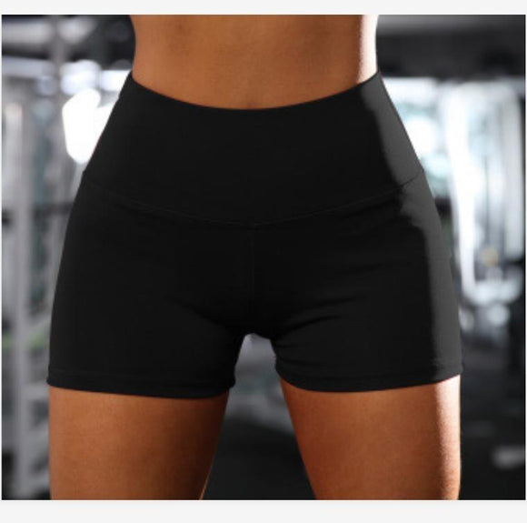 Fitness Yoga Shorts For Women Outdoor Jogging & Hiking Trunks- Large - Black