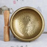 8.5cm Copper Buddha Sound Bowl Set with Mat Stick & Bag