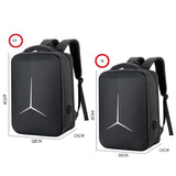Waterproof Business Laptop Backpack with Usb Port - Multifunctional - Black - 17 Inch