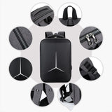 Waterproof Business Laptop Backpack with Usb Port - Multifunctional - Black - 17 Inch