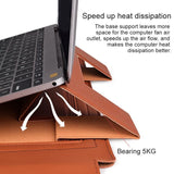 14.1 Inch Laptop Sleeve Leather Carrying Bag - Black