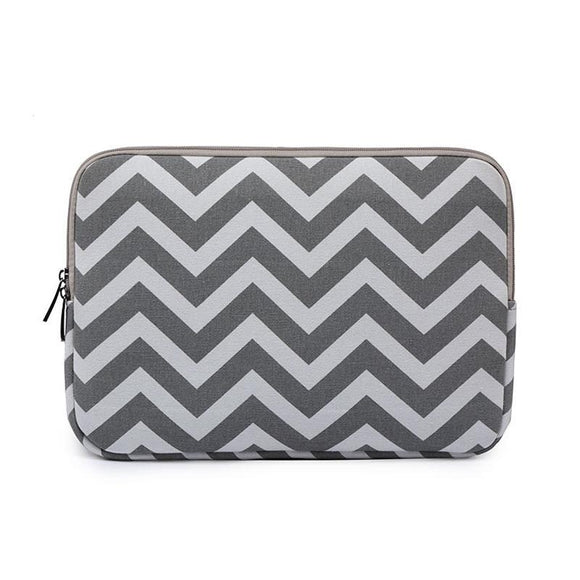 11.6 Wavy Pattern Notebook Liner Bag - Sleek Design - Gray