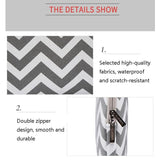 11.6 Wavy Pattern Notebook Liner Bag - Sleek Design - Gray