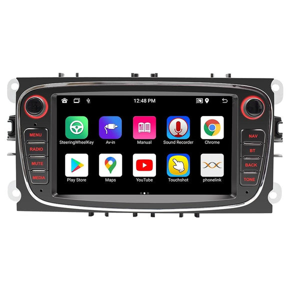 7 Inch Android Navigation Radio For Ford Focus - Bluetooth Rds 1 + 32G - Black 2 + 32G