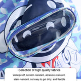 Kids' Swim Bag Cute Cartoon Beach Backpack Waterproof Dry / Wet Large 2 Layer - Blue - Small 1 Layer