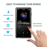 16Gb Portable Bluetooth Mp3 / Mp4 Music Player Black - 16Gb
