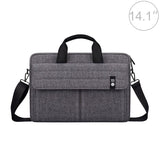 14.1 Inch Laptop Carrying Bag with Shoulder Strap - Handheld Briefcase Style - Black