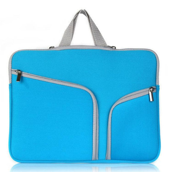 14 Inch Multi-Pocket Laptop Liner Bag For Diving Material - Blue