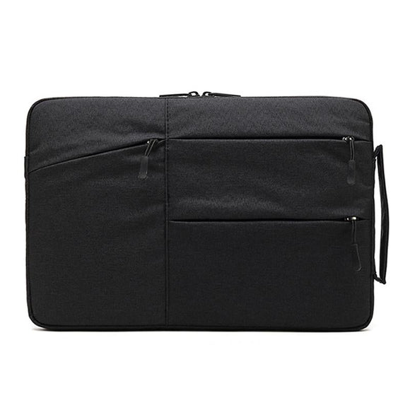 15.6 Inch Business Laptop Liner Bag - Polyester Zipper Closure - Black