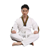 130Cm Cotton Taekwondo Training Uniform For All Ages - Red - 150